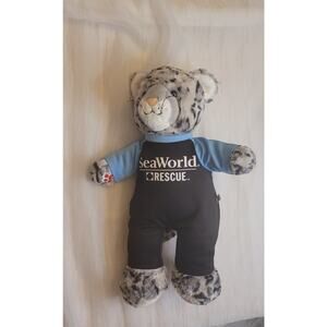 Bab Snow Leopard Sea World Rescue Outfit Exclusive Rare Black Blue Build A Bear